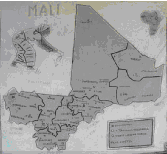 La carte du Mali